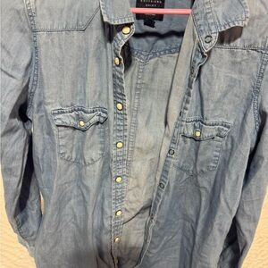 American Eagle Outfitters Blue Button Down Shirt